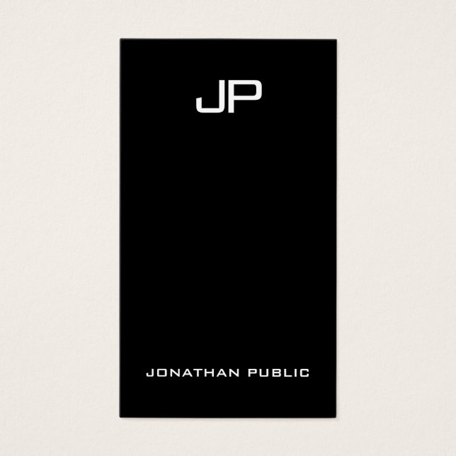 Custom Elegant Simple Modern Monogram Professional (Front)