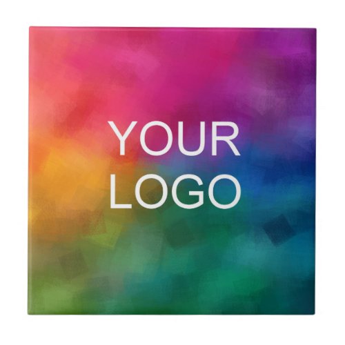 Custom Elegant Template Upload Your Own Logo Here Ceramic Tile