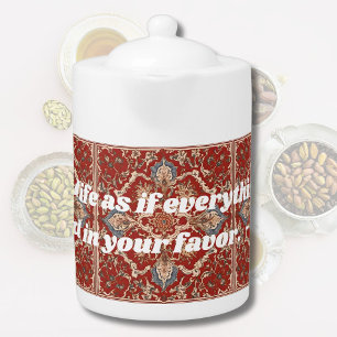 Custom Elegant Tile Pattern Iranian Gifts for Her Teapot