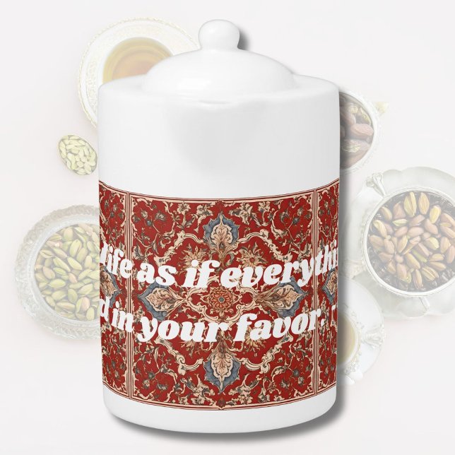 Custom Elegant Tile Pattern Iranian Gifts for Her Teapot (Custom Elegant Tile Pattern Iranian Gifts for Her)