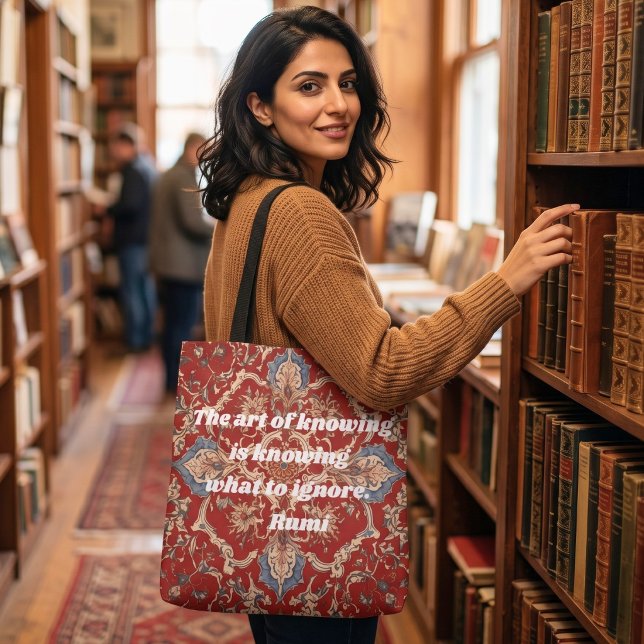 Custom Elegant Tile Pattern Iranian Gifts for Her Tote Bag (Custom Elegant Tile Pattern Iranian Gifts for Her Tote Bag)