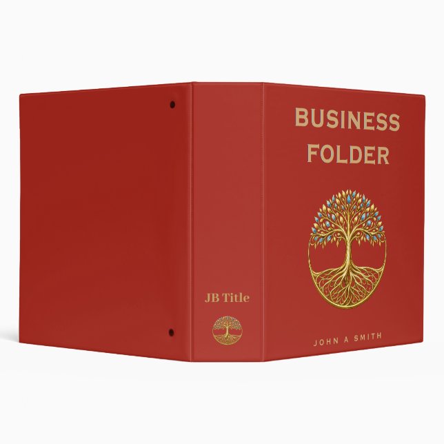 Custom Elegant Tree of Life Binder (Background)