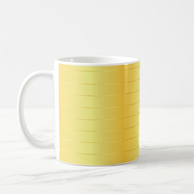 Custom Elegant Trendy Classic Faux Gold Template Coffee Mug (Left)
