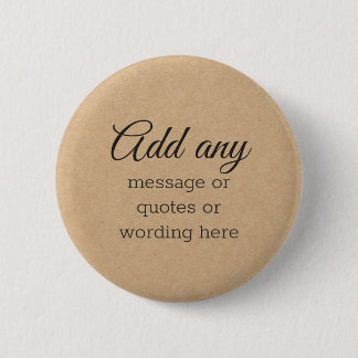 CUSTOM Elegant Vintage Cardboard Any Occasion Butt Button