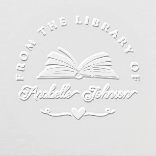 Custom Elegant Vintage Script From The LIbrary Embosser