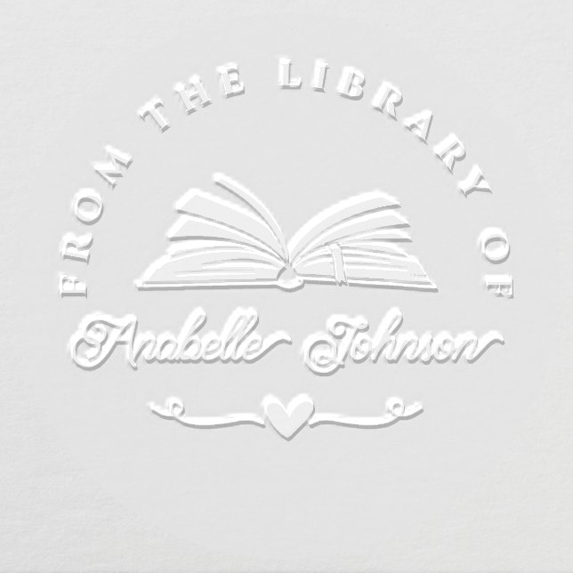 Custom Elegant Vintage Script From The LIbrary Embosser (Design)