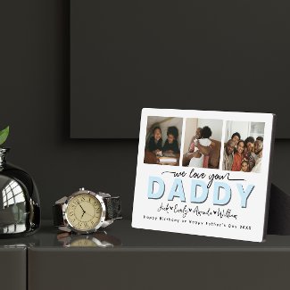 Custom Elegant We love you Daddy Photo collage