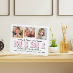 Custom Elegant We love you Mimi Photo collage Plaque<br><div class="desc">Create a sweet gift for a beloved mimi this mother's Day or grandma's birthday,  or at the holidays with this three photo collage plaque. "MIMI" appears in the center in soft pink lettering,  with your custom message and grandchildren's names overlaid.</div>