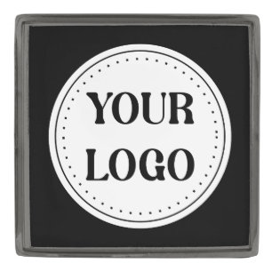Custom, Elegant, Wedding Ceremony Keepsake Gunmetal Finish Lapel Pin
