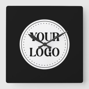 Custom, Elegant, Wedding Ceremony Keepsake Invita Square Wall Clock