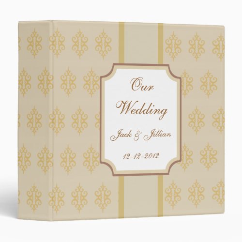 Custom Elegant Wedding Scrapbook Album Gift 3 Ring Binder
