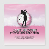 Custom Elegant Women Golfer Monogram Design (Front)