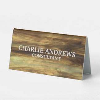 Custom Elegant Wood Table Tent