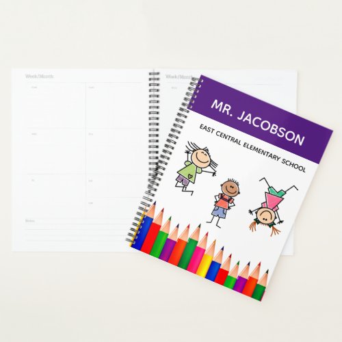 Custom Elementary School Teacher Diary Planner