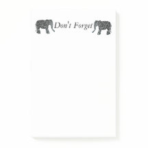 Custom Elephant Post-it Note Pad