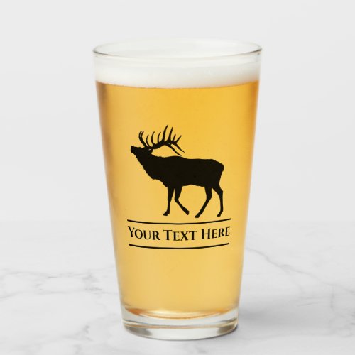 Custom Elk Hunting Beer Glass Tumblr
