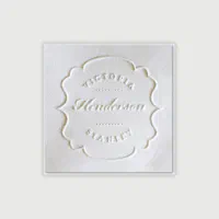 Custom Embosser Seal Shiny EZ-Seal Round Decorative Personalized Custom  Address