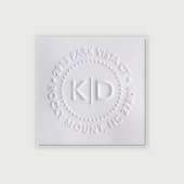 Custom Embosser Seal Hand Held - Shiny EZ-Seal (Embossed View)