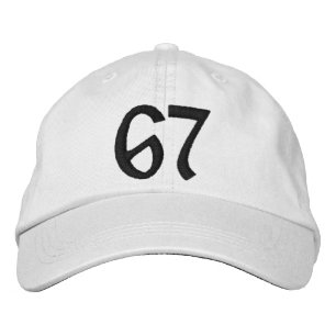 Custom embroidered 67 six seven baseball cap
