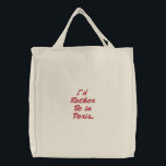 Custom Embroidered Bag<br><div class="desc">Make your own embroidered bag! The design tool allows you to add your own artwork, design, or images to make a one-of-a-kind embroidered bag. You can add text using awesome fonts and view a preview of your design. Our easy to customize embroidered bag has no minimum order and is custom...</div>