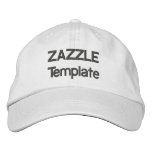 Custom Embroidered Baseball Cap Blank Template at Zazzle