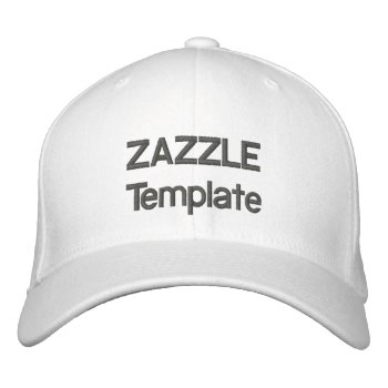 Custom Embroidered Baseball Cap Blank Template by ZazzleBlankTemplates at Zazzle