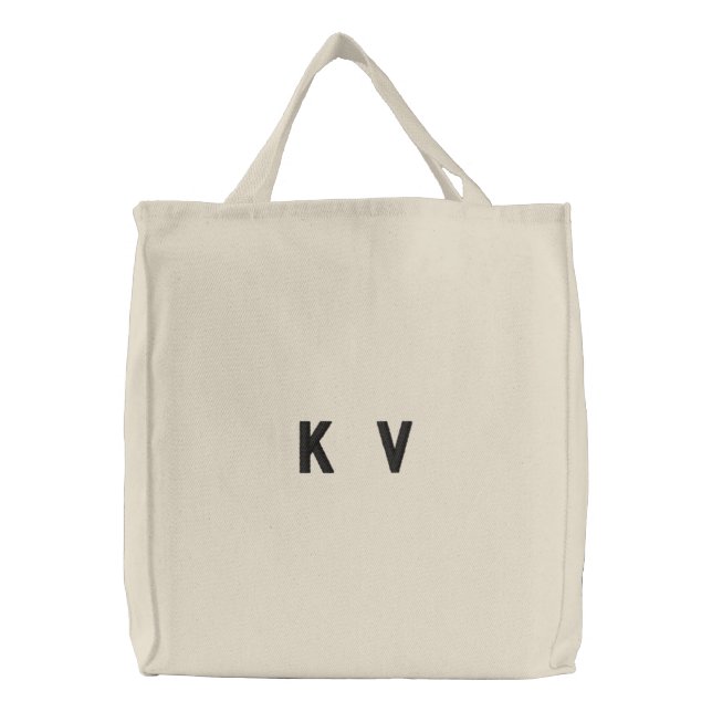 CUSTOM EMBROIDERED CANVAS BAG (Front)
