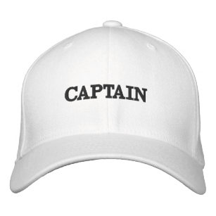 Custom Embroidered Captain -template baseball hats