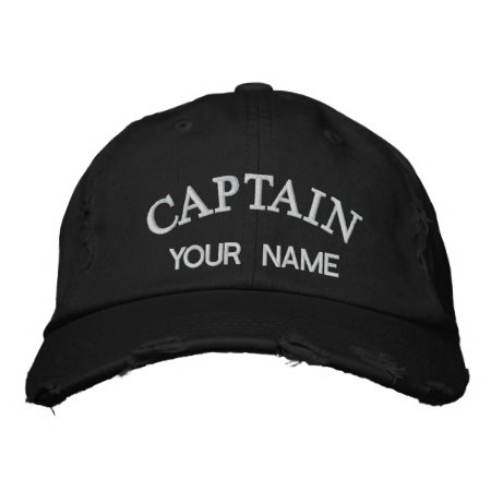 Custom Embroidered Captain Template Embroidered Baseball Cap