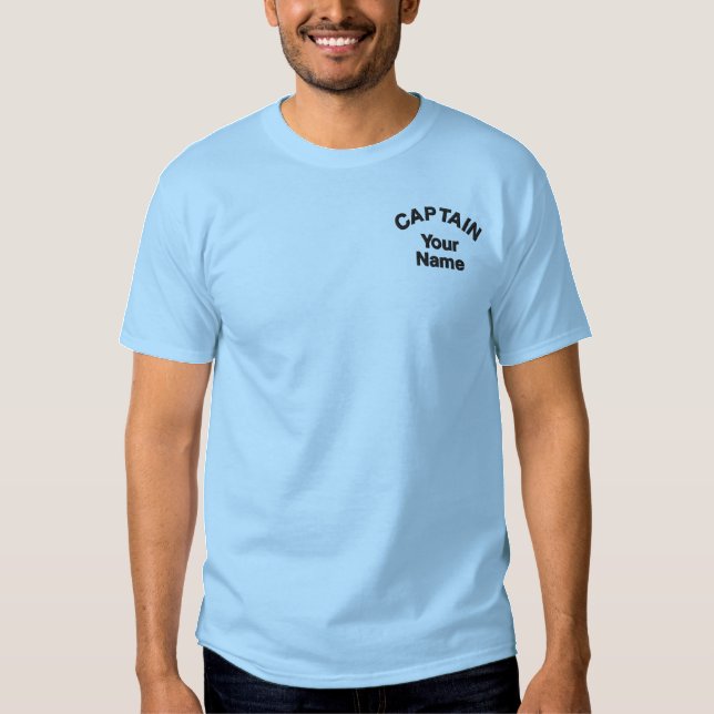 Custom Embroidered Captain Template T-Shirt (Front)