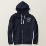 Custom Embroidered Captain Zip Hoodie at Zazzle