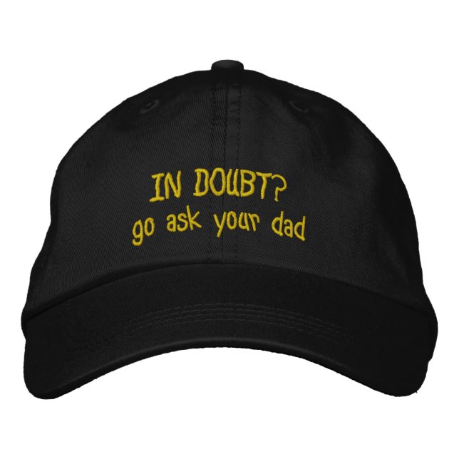 Custom Embroidered Dad Hat - Personalized Text Cap (Front)
