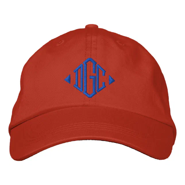 Custom Embroidered Hat with your monogram | Zazzle