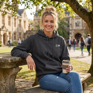 Custom Embroidered Initial Hoodie - for couples