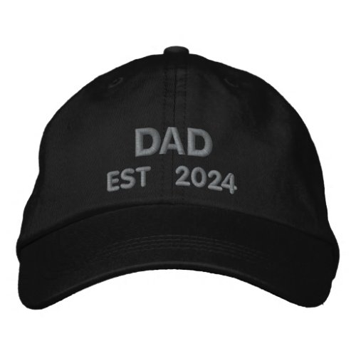 Custom Embroidered  personalized gift for New Dad Embroidered Baseball Cap