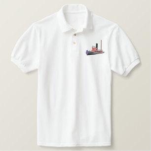 Custom Embroidered Polo- Steam Tugboat Polo Shirt