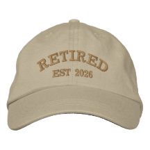 Custom Embroidered Retired Est Year Personalized