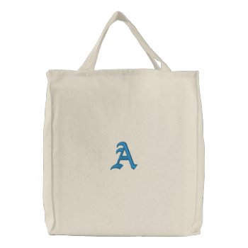 Custom Embroidered Tote Bag by creativeconceptss at Zazzle