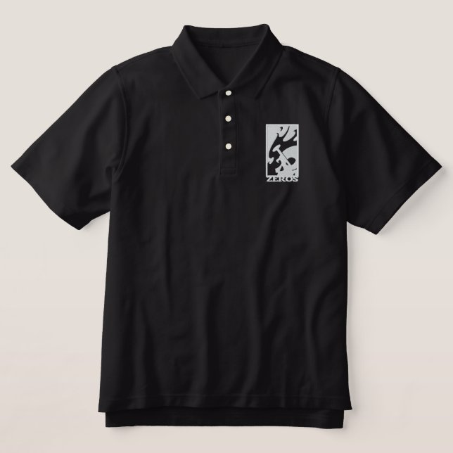 Custom Embroidered Zeros Polo (Design Front)