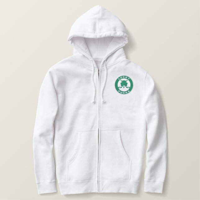 Custom Embroidered Zip Hoody (Design Front)