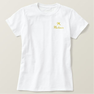 Custom Embroidery Monogram and Name Personalized Embroidered Shirt
