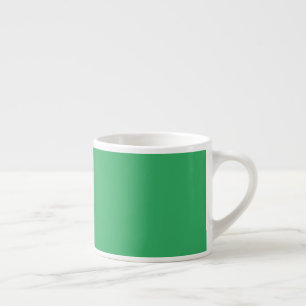 Custom Emerald Green Button Pin Espresso Cup