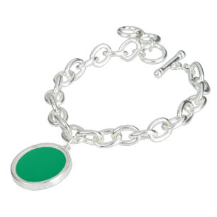 Custom Emerald Green Charm Bracelet