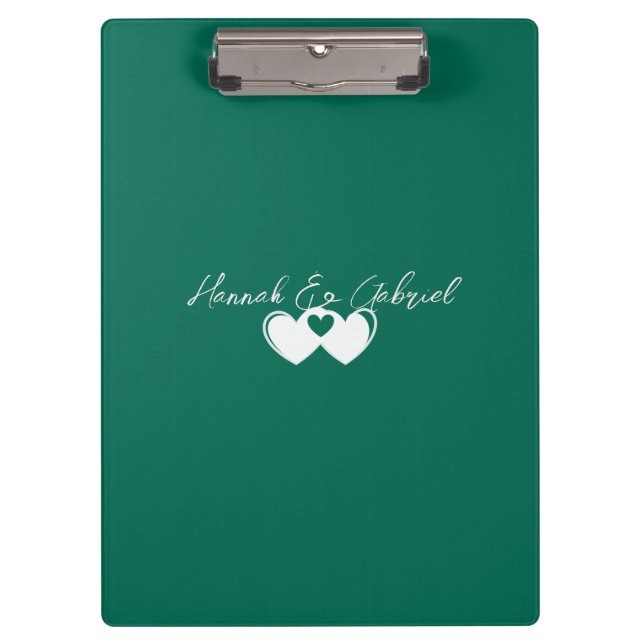 Custom Emerald Green Clipboard (Front)