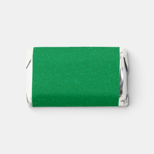 Custom Emerald Green Sparkle Mini Wrappers Hershey's Miniatures