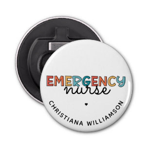 Custom Emergency Nurse ER Nurse Personalized Gifts Bottle Opener