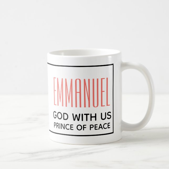 Custom EMMANUEL PRINCE OF PEACE Christmas Coffee Mug (Right)