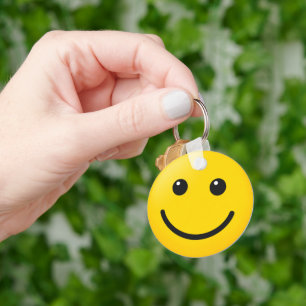 Custom Emoji Style Yellow Face Stylish Keychain