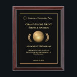 Custom Employee Awards Plaque Photo Personalize<br><div class="desc">Custom Employee Awards Plaque Photo Personalize it.  Great for showing appreciation to employees and staff for distinguished service. The plaque can be personalized for your company. Replace information and logo with yours.</div>