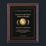 Custom Employee Awards Plaque Photo Personalize<br><div class="desc">Custom Employee Awards Plaque Photo Personalize it.  Great for showing appreciation to employees and staff for distinguished service. The plaque can be personalized for your company. Replace information and logo with yours.</div>